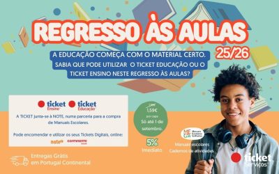 O regresso às aulas é com a Ticket Serviços!